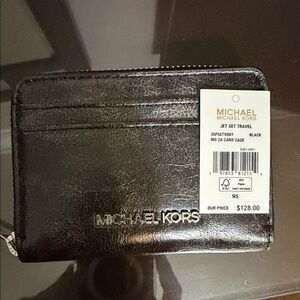 Michael Kors Jet Set Black Card Holder